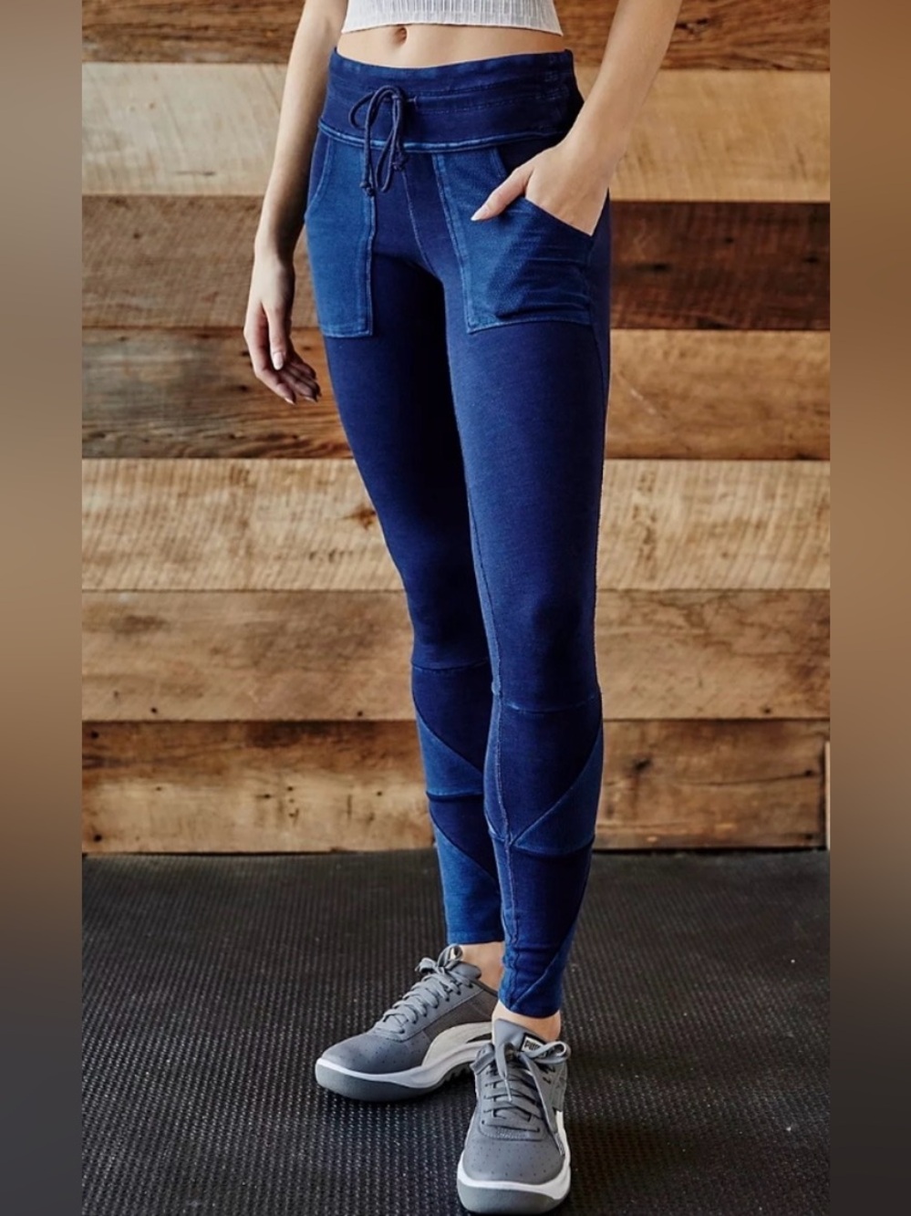 Free People FP Movement Kyoto Leggings in Blue XL